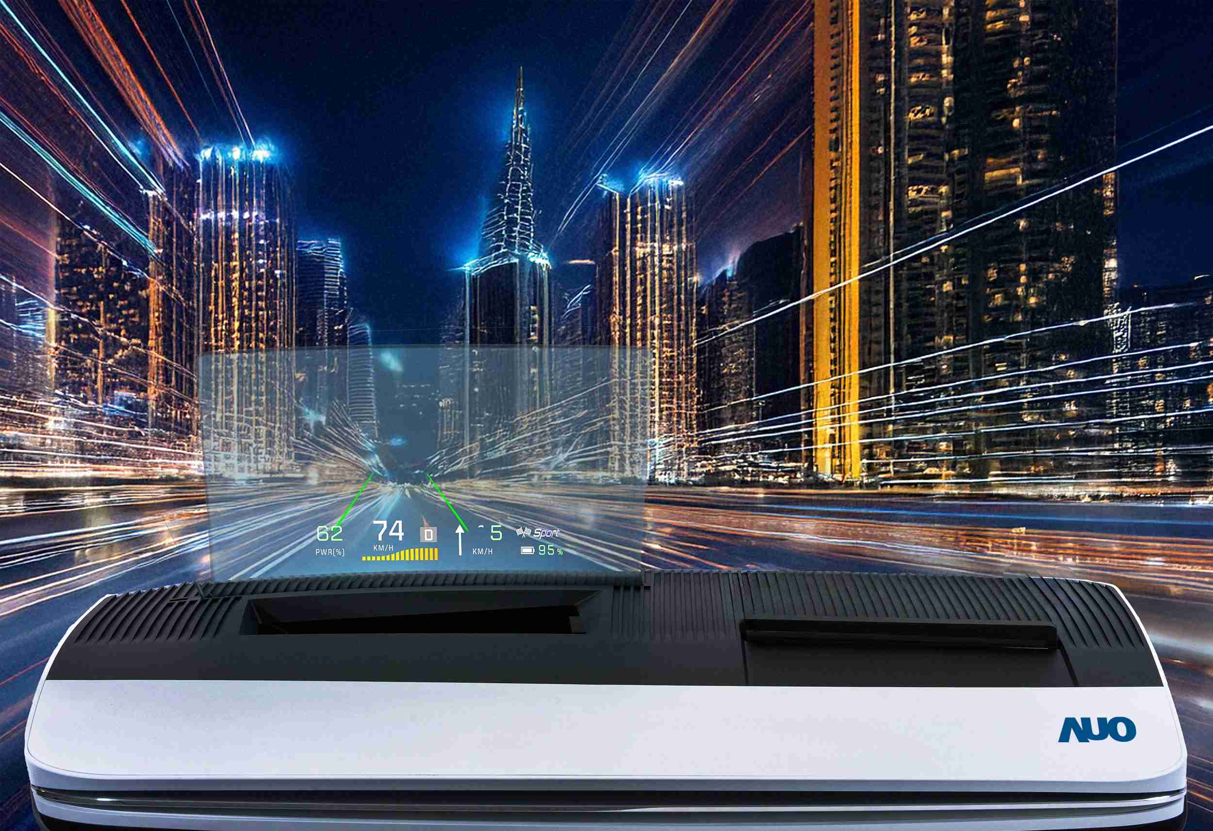 尊时凯龙推出13吋Micro LED抬头显示器，，，，提供高入眼亮度、、高色彩饱和度的显示质量，，，，在阳光下或黑暗中都清晰可见，，并利用Micro LED模块体积小的优势，，解决车用空间有限的痛点